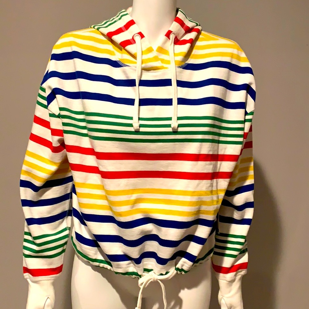 NWT SZ XS - HBC WOMEN’S LOUNGE CROPPED HOODIE